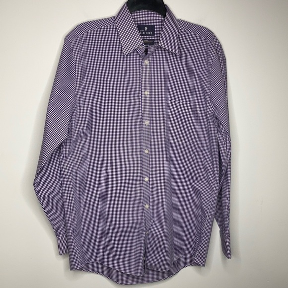Stafford travel performance super shirt regular fit size 15.5 34-35 - Picture 1 of 4